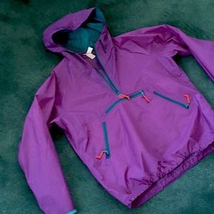 Sierra Designs Jackets \u0026 Coats | Unisex Sierra Designs Nylon Overhead Hooded '80s Windbreaker | Color: Green/Purple | Size: XL | Massasoit's Closet